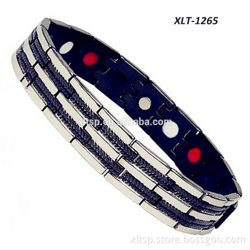 Wholesale fashion jewelry power bracelet titanium magnetic bracelet for men